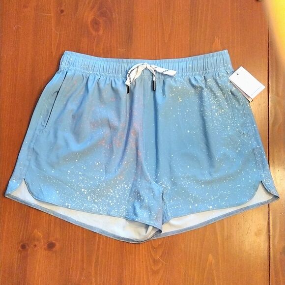 BUNDLE OF 2 Deco Athletic Shorts, SIZE M, Gray & Light Blue with White/Pink - Picture 4 of 10